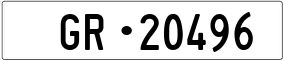 Trailer License Plate